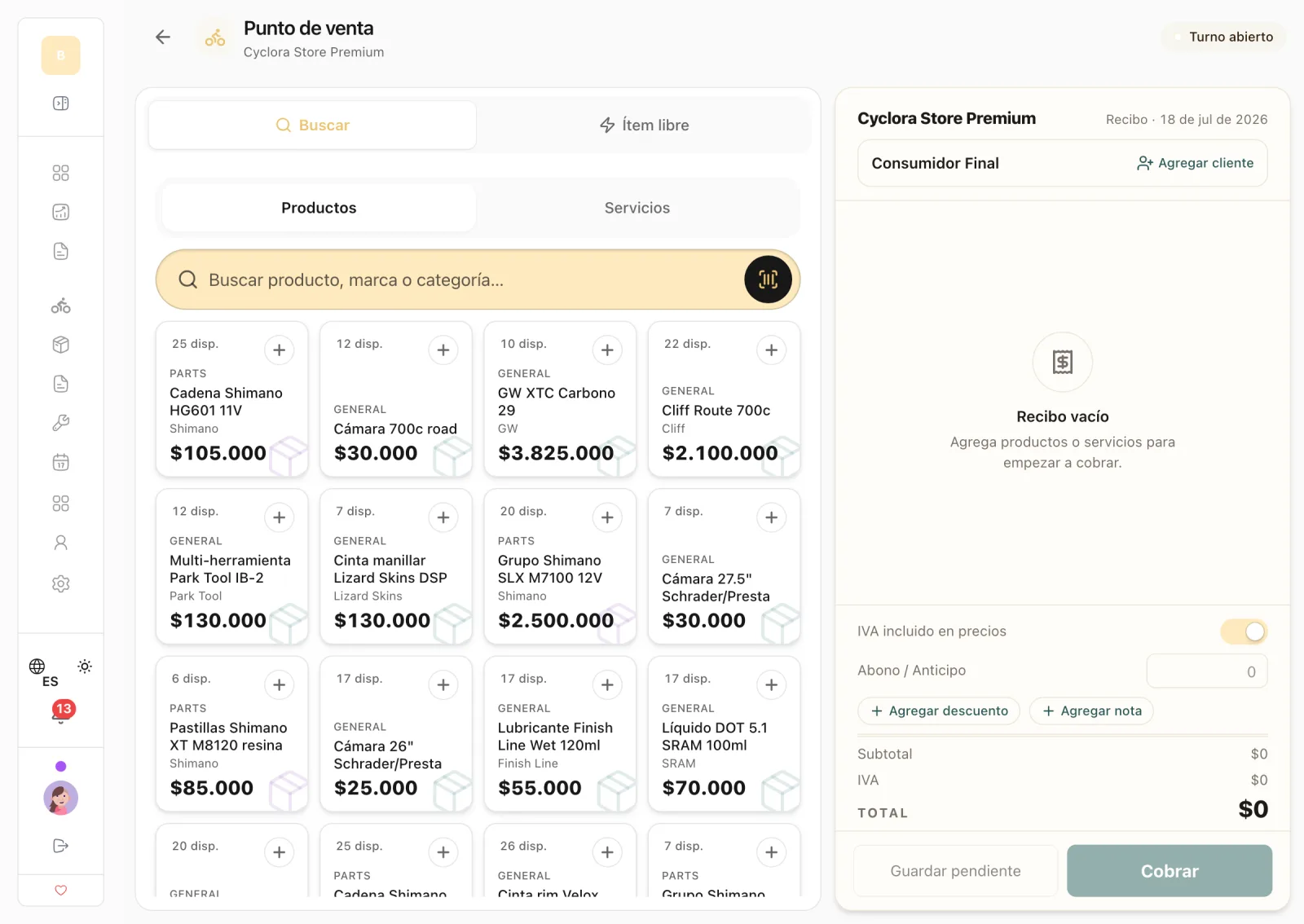 Venta y facturación — POS