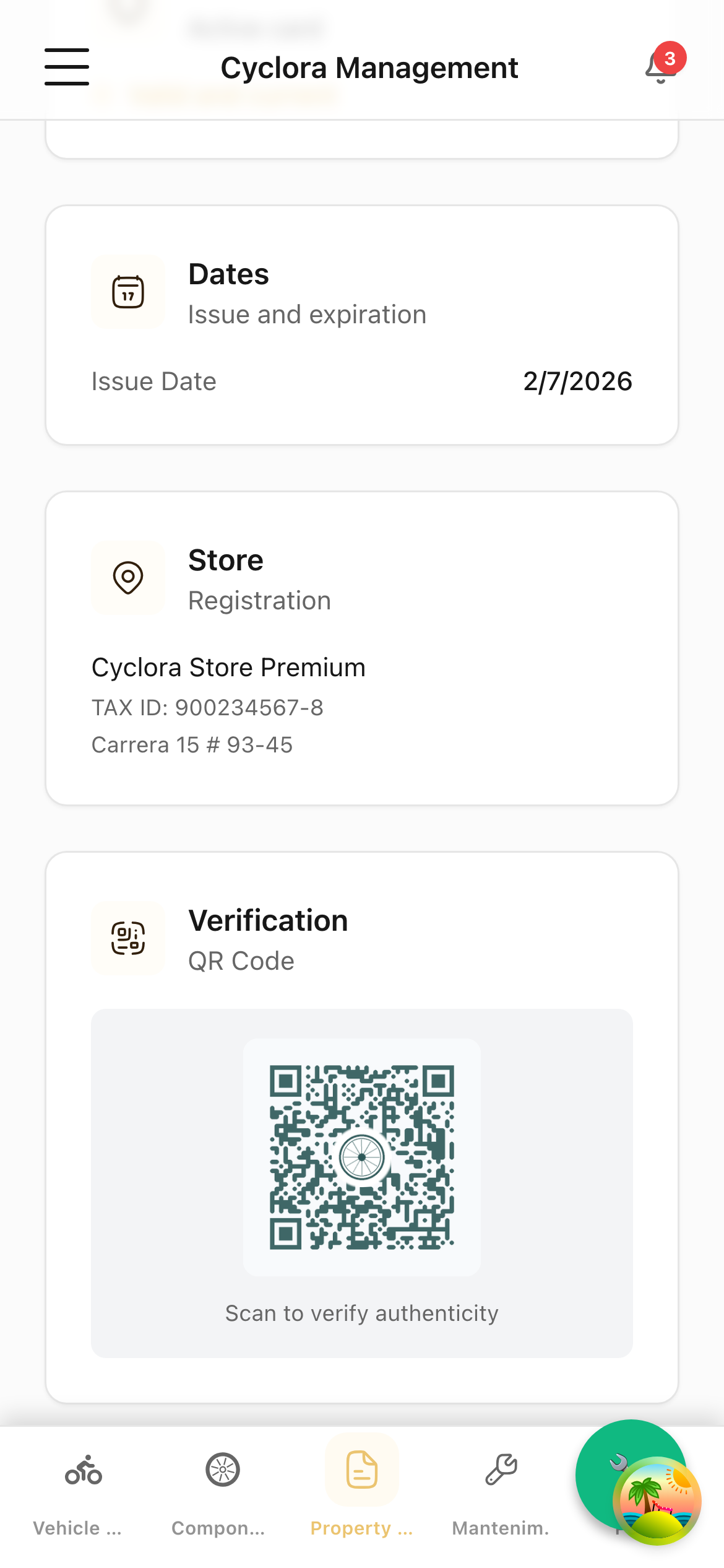 Tarjetas de Propiedad Digitales
